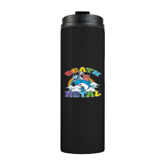 Unicorn Panda Cat Shark Love Metal Music Rock Thermal Tumblers