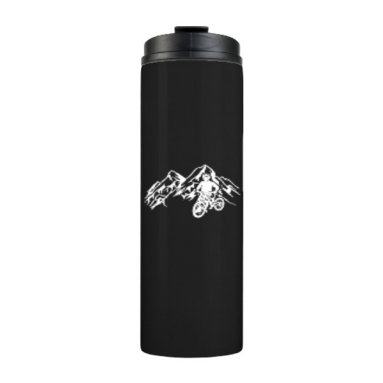 Mountain bike mountains cycling downhill Thermal Tumblers