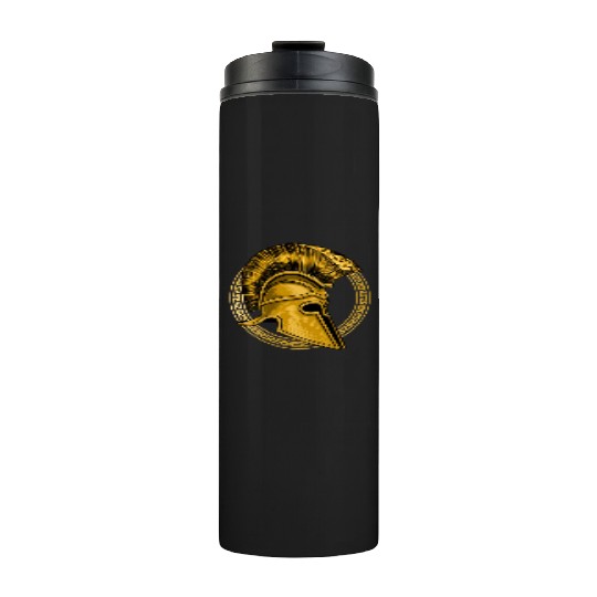 Gold Gladiator Sparta Greek Gym Workout Thermal Tumblers