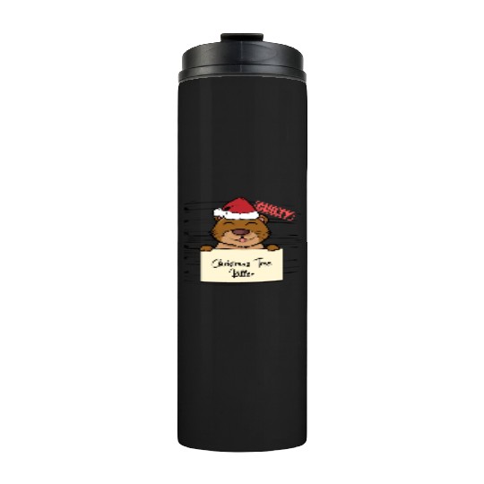 Sea otter christmas funny prison Thermal Tumblers