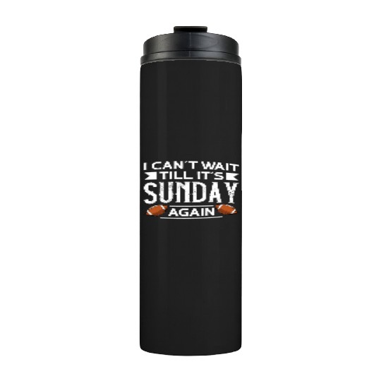 American Football Sunday Football Player Sport Fan Thermal Tumblers