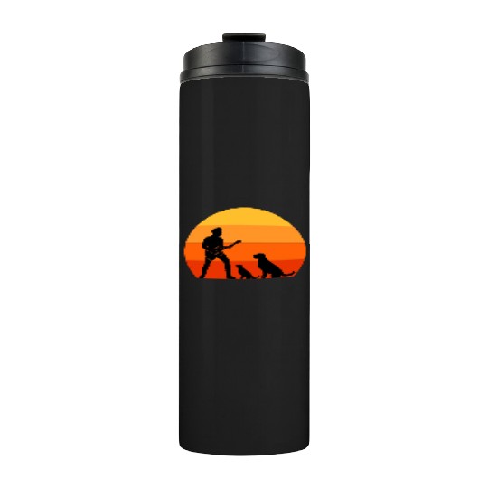 Guitar Player Pet Dog Animal Musician Bassist Thermal Tumblers