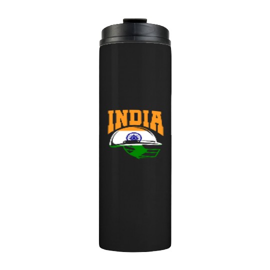 India Helmet Cricket Player Thermal Tumblers