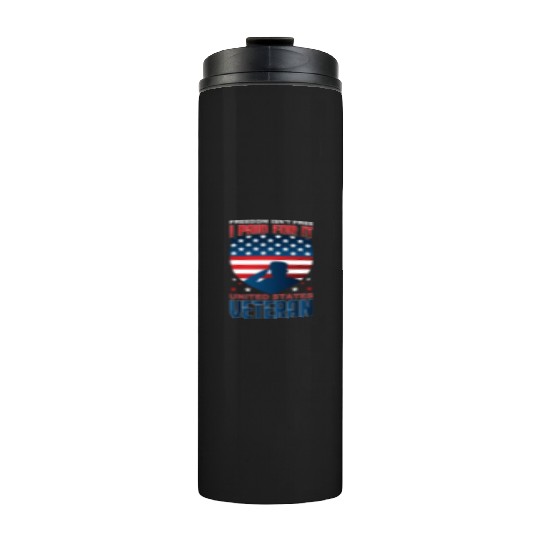 United States US Veteran Dad Grandpa Gift Ideas Thermal Tumblers