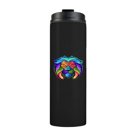 Colorful Lion Thermal Tumblers