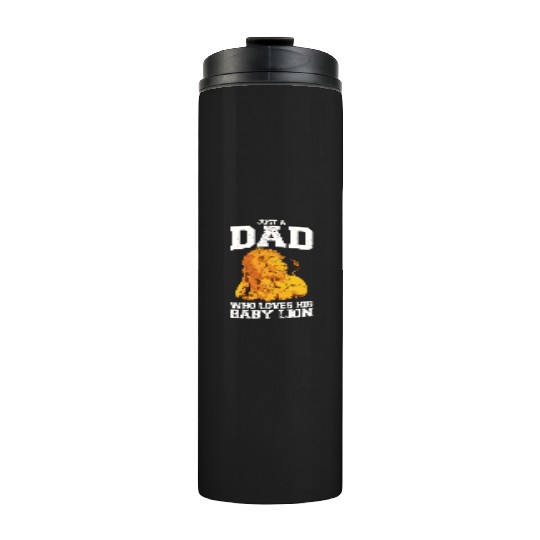 Fathers Day Baby Lion Safari Jungle Animal Thermal Tumblers
