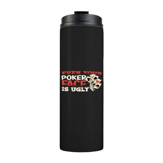 Poker Casino Poker Player Gambling Roulette Gift Thermal Tumblers