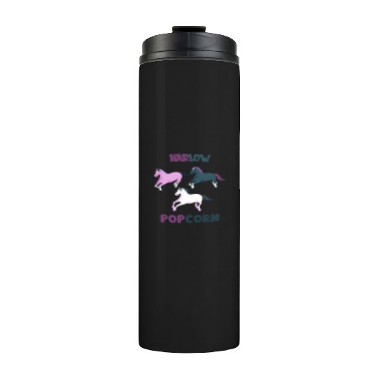 Harlow And Popcorn Merch Popcorn The Pony Thermal Tumblers