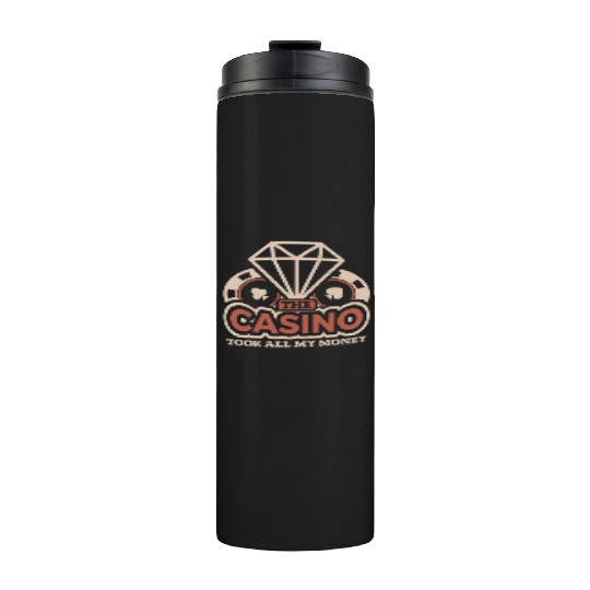 Poker Casino Poker Player Gambling Roulette Thermal Tumblers