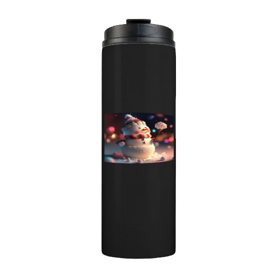 Snowman holding Candy Thermal Tumblers