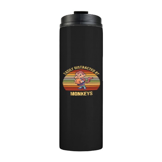 Monkey Basketball Basketball Player monkeys Thermal Tumblers