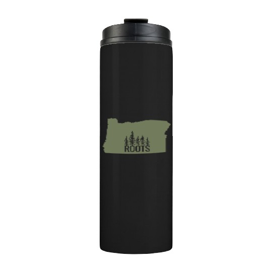 Oregon State Roots Green Thermal Tumblers