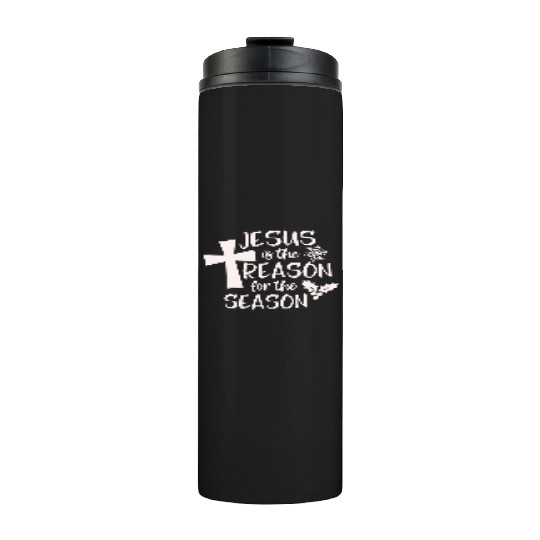 Jesus is The Reason for the Season Candy Christian Thermal Tumblers