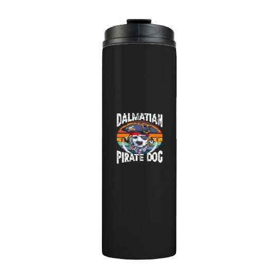 Dalmatian Pirate Dog Thermal Tumblers