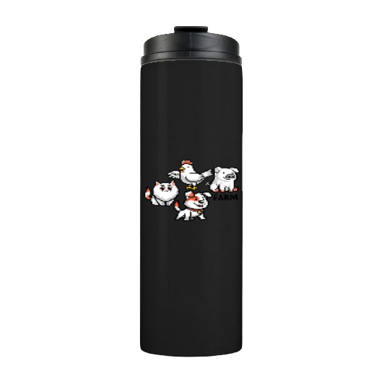 Cute Farm-Animal Thermal Tumblers
