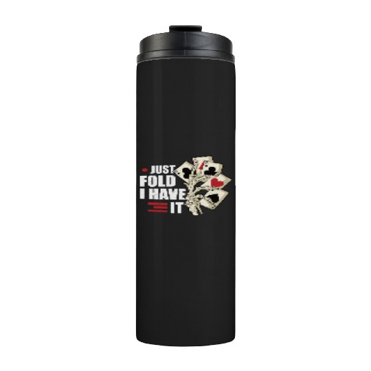 Poker Casino Poker Player Gambling Roulette Gift Thermal Tumblers