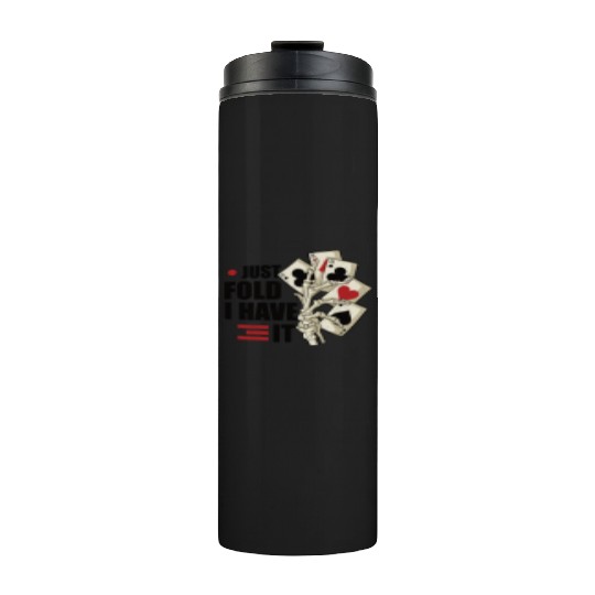 Poker Casino Poker Player Gambling Roulette Gift Thermal Tumblers