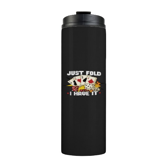 Poker Casino Poker Player Gambling Roulette Gift Thermal Tumblers