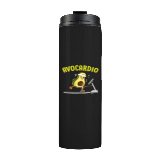 Avocardio Avocado Cardio Pun Running Exercise Gym Thermal Tumblers