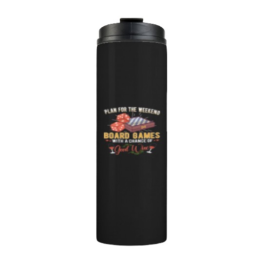 Wine Board Games Chess Board Game Player Gambling Thermal Tumblers