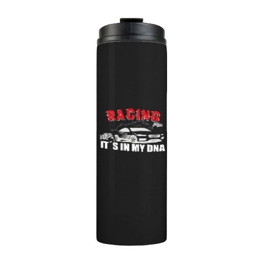 Race Car Dirt Track Racing Funny Racer Race Car Thermal Tumblers