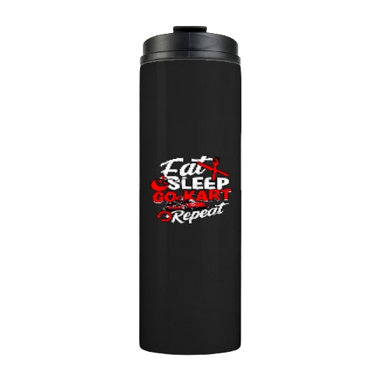 Go Kart Racer Pit Crew Car Racing Karting Thermal Tumblers