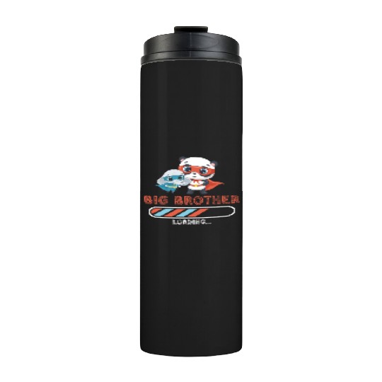 Big brother super hero panda elephant Thermal Tumblers