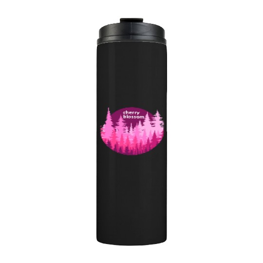 Cherry Blossom Forest Sun Thermal Tumblers