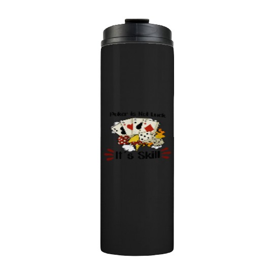Poker Casino Poker Player Gambling Roulette Gift Thermal Tumblers