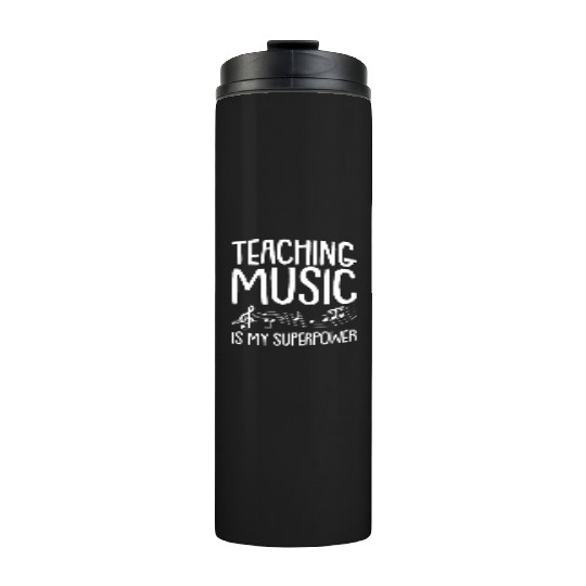 Music Teacher Musical Notes Thermal Tumblers