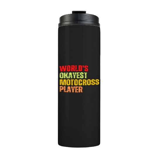 World's Okayest Pickleball Player Funny Sport Thermal Tumblers