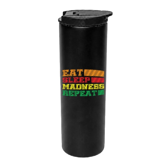 Funny Eat Sleep Madness Repeat March Madness 2023 Thermal Tumblers