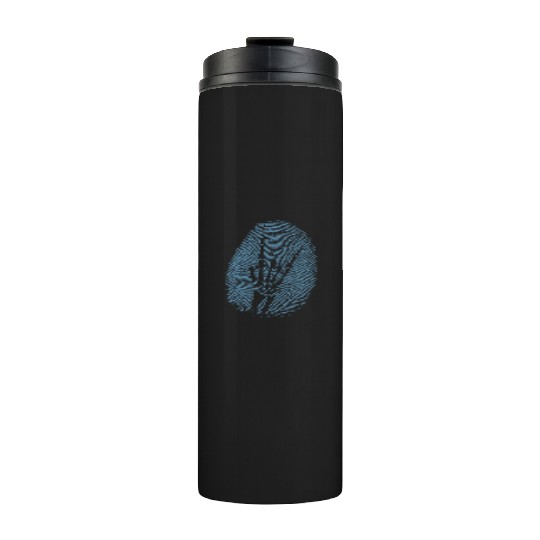 Heavy Metal Fingerprint Music Genre Thermal Tumblers