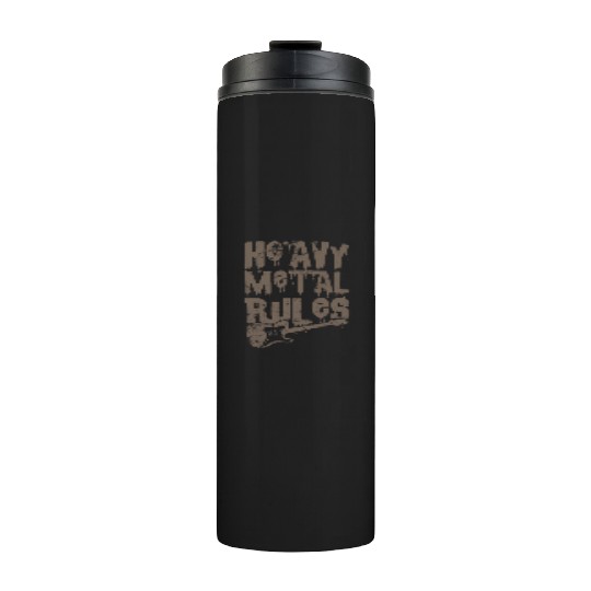 Heavy Metal Rules Music Band Genre Thermal Tumblers