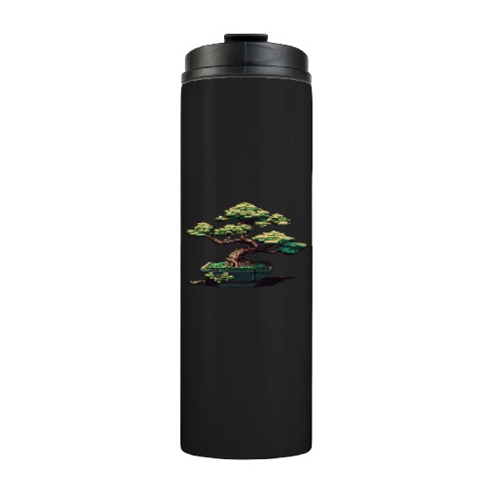8 Bit Bonsai Tree Thermal Tumblers