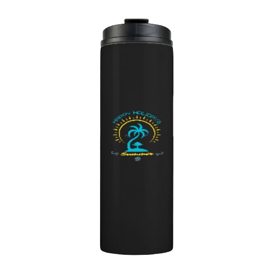 Happy Holidays Summer Thermal Tumblers