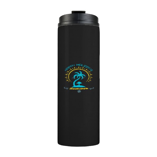 Happy Holidays Summer Thermal Tumblers