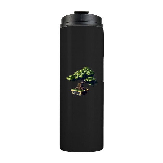 8 Bit Bonsai Tree Thermal Tumblers