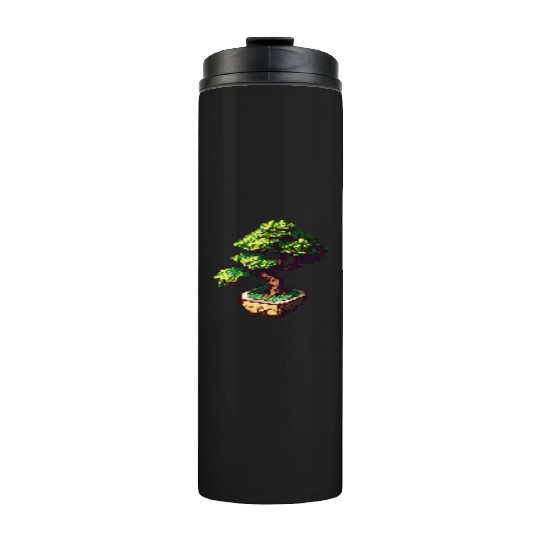 8 Bit Bonsai Tree Thermal Tumblers