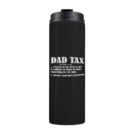 Vintage Dad Tax Definition Men Funny Father's Day Thermal Tumblers