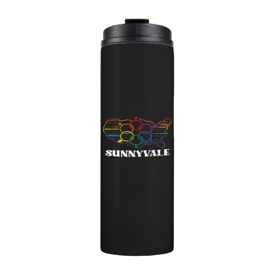 Sunnyvale Pride Month Pride Flag LGBT Community LG Thermal Tumblers