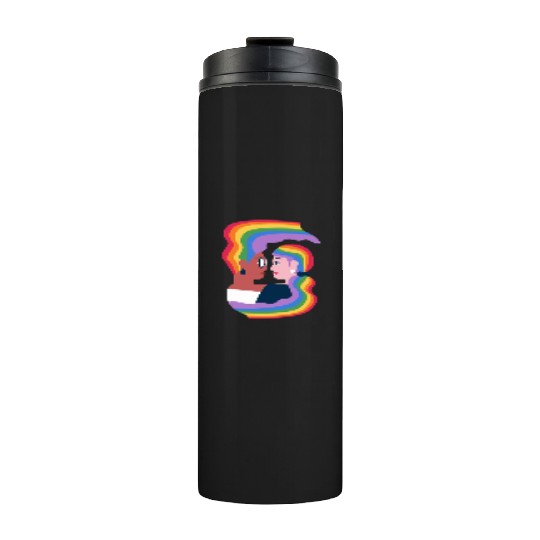 lesbian lgbtq pride valentine day 2022 valentines Thermal Tumblers