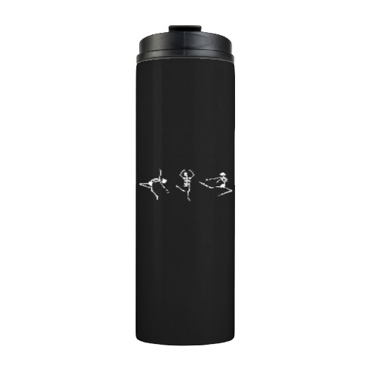 Ballet dancing skeleton Thermal Tumblers