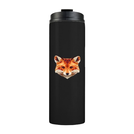 Fox Polygon Wild Animal Lover Wildlife Zookeeper Thermal Tumblers
