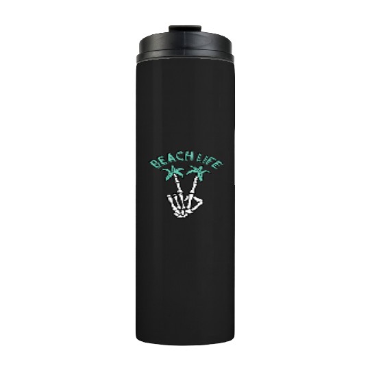 Beach Life Peace Streetwear Thermal Tumblers