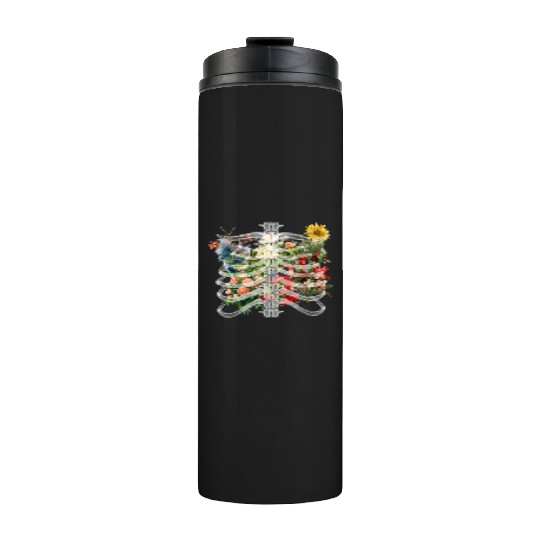 Flower Skeleton Streetwear Thermal Tumblers