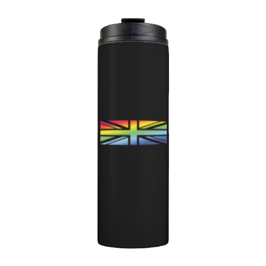 Union Jack / Rainbow Flag (Great Britain / UK) Thermal Tumblers