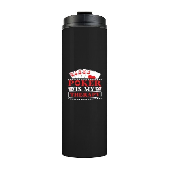 Poker Casino Poker Player Gambling Roulette Gift Thermal Tumblers