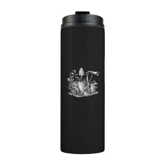 Florist Gardener Dad Grayscale Gardening Tools Thermal Tumblers