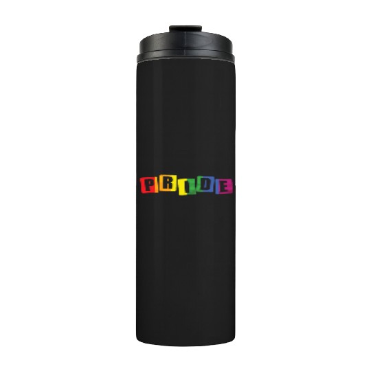 Pride Love LGBT Rainbow Colors Proud Thermal Tumblers